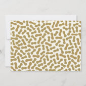 Gilded Celebrate The Peanut Baby shower Invitation Kaart (Achterkant)