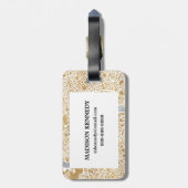 Gilded City Map of London Bagagelabel (Achterkant verticaal)