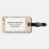 Gilded City Map of London Bagagelabel (Achterkant horizontaal)