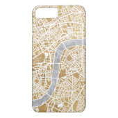 Gilded City Map of London Case-Mate iPhone Case (Achterkant)