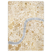Gilded City Map of London Klembord (Achterkant)