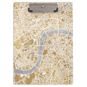 Gilded City Map of London Klembord (Voorkant)