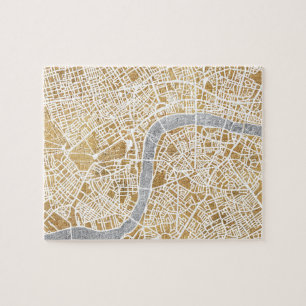 Gilded City Map of London Legpuzzel