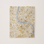 Gilded City Map of London Legpuzzel (Verticaal)