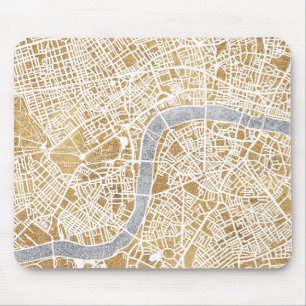 Gilded City Map of London Muismat