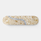 Gilded City Map of London Persoonlijk Skateboard (Horizontaal)