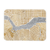 Gilded City Map of New York Magneet (Horizontaal)