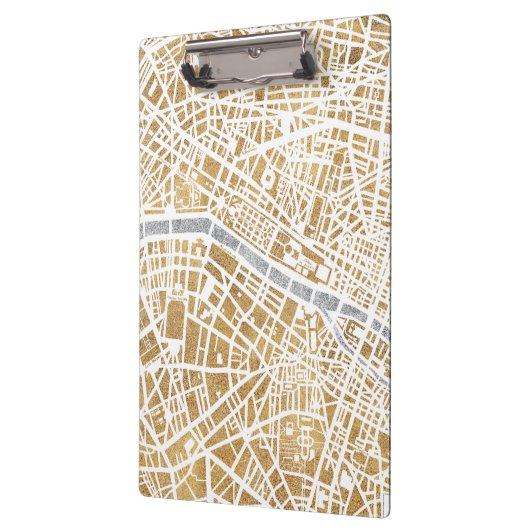 Gilded City Map of Paris Klembord (Links)