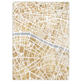 Gilded City Map of Paris Klembord (Achterkant)