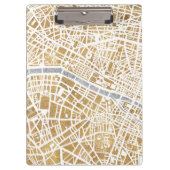 Gilded City Map of Paris Klembord (Voorkant)