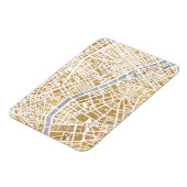 Gilded City Map of Paris Magneet (Linkerzijde)