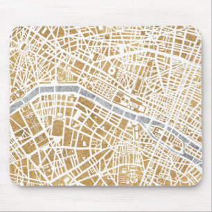 Gilded City Map of Paris Muismat