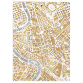 Gilded City Map of Rome Klembord (Achterkant)