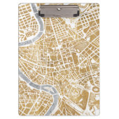 Gilded City Map of Rome Klembord (Voorkant)