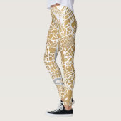 Gilded City Map of Rome Leggings (Links)
