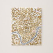 Gilded City Map of Rome Legpuzzel (Verticaal)