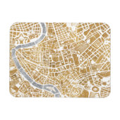 Gilded City Map of Rome Magneet (Horizontaal)