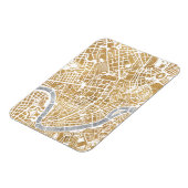 Gilded City Map of Rome Magneet (Linkerzijde)