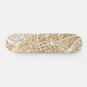 Gilded City Map of Rome Persoonlijk Skateboard (Horizontaal)