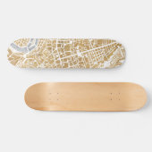 Gilded City Map of Rome Persoonlijk Skateboard (Horizontaal)