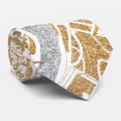 Gilded City Map of Rome Stropdas (Opgerold)