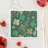 Gilded Clover Flourish Servet (Insitu)