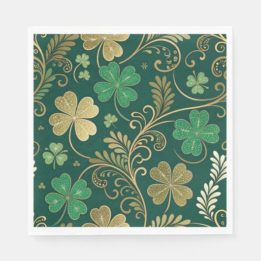 Gilded Clover Flourish Servet (Voorkant)
