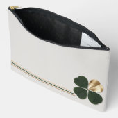 Gilded Clover Luxe Triple-Line Accessory Pouch Etui (Open)