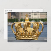 Gilded Crown, Skeppsholm Bridge, Stockholm Zweden Briefkaart (Voorkant / Achterkant)