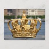 Gilded Crown, Skeppsholm Bridge, Stockholm Zweden Briefkaart (Voorkant)