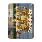 Gilded Crown, Skeppsholm Bridge, Stockholm, Zweden Magneet (Verticaal)