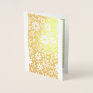 Gilded Daisies Folie Kaarten