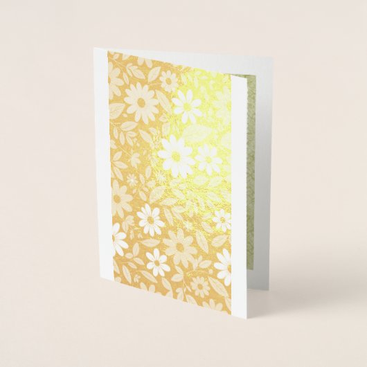 Gilded Daisies Folie Kaarten (Voorkant)