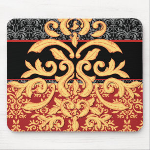 Gilded Damask Mousepad voor de Elegant Kantoor Des Muismat