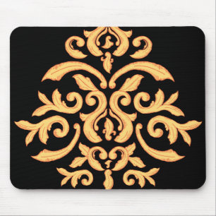 Gilded Damask Mousepad voor de Elegant Kantoor Des Muismat