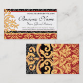 Gilded Damask Visitekaartje voor Elegant Shop (Voorkant / Achterkant)