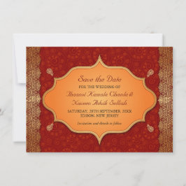 Gilded Edge Indian Lijst Save the Date