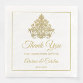 Gilded Elegance Favor Tags Servet (Voorkant)