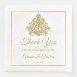 Gilded Elegance Favor Tags Servet