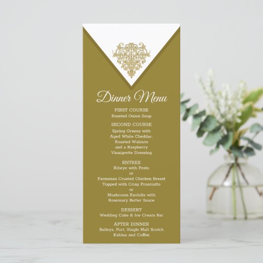 Gilded Elegance Menu (Staand voorkant)