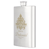 Gilded Elegance Monogrammed Classic Flask Flacon (Links)