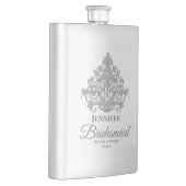 Gilded Elegance Monogrammed Classic Flask Flacon (Rechts)