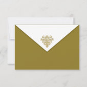 Gilded Elegance RSVP Kaartje (Achterkant)