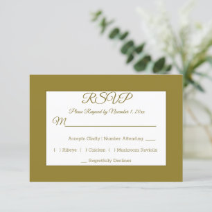 Gilded Elegance RSVP Kaartje