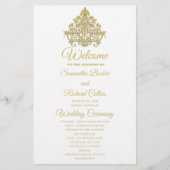 Gilded Elegance Wedding Programme (Voorkant)