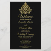 Gilded Elegance Wedding Programme (Voorkant)