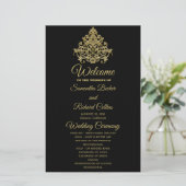 Gilded Elegance Wedding Programme (Staand voorkant)