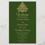 Gilded Elegance Wedding Programme (Voorkant)