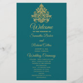 Gilded Elegance Wedding Programme (Voorkant)