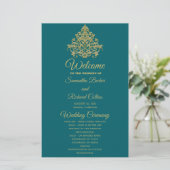 Gilded Elegance Wedding Programme (Staand voorkant)